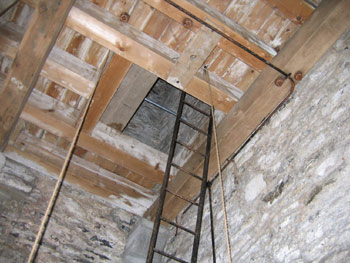 The repaired Belfry floor